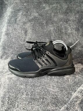 Nike Air Presto Triple Black Running Shoes GS Size 7Y Womens 8.5